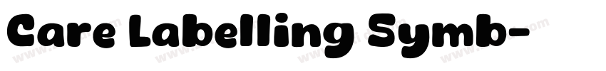 Care Labelling Symb字体转换